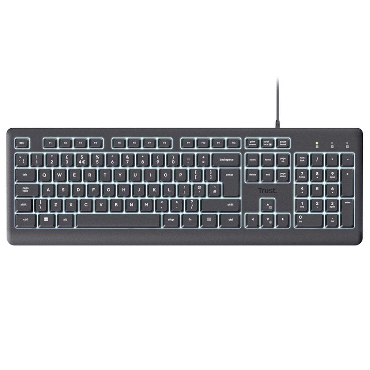 Trust Primo Illuminated Wired Keyboard - British product