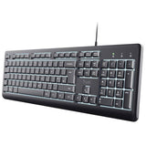 Trust Primo Illuminated Wired Keyboard - British product