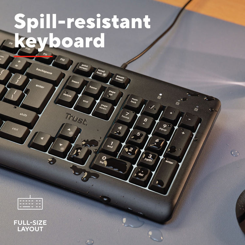 Trust Primo Illuminated Wired Keyboard - British product