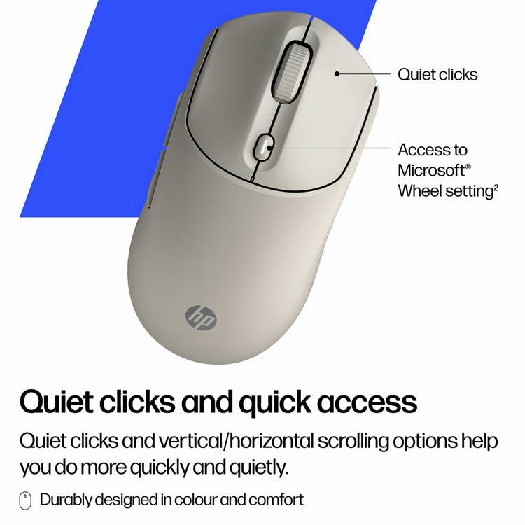 HP 400 quiet wireless mouse Maple, imported from the UK