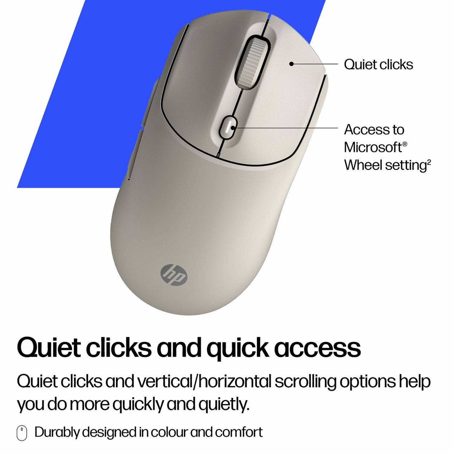 HP 400 quiet wireless mouse Maple, imported from the UK