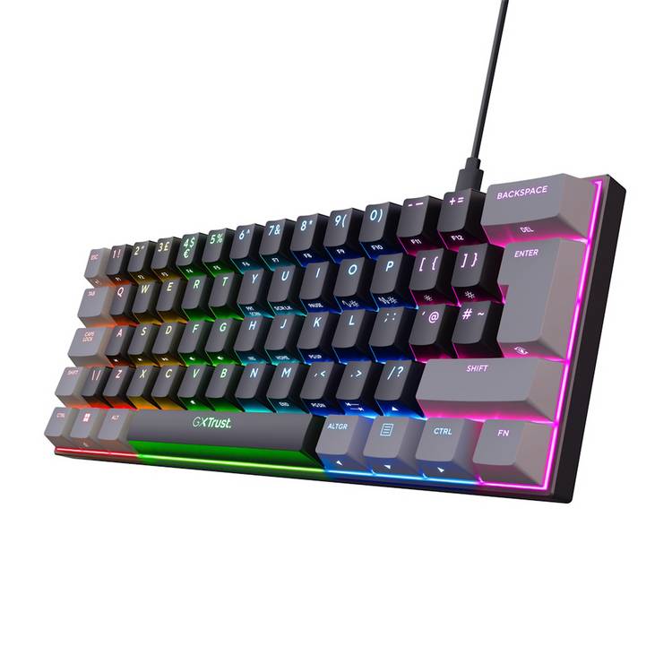 GXTrust Acira 60% mini gaming keyboard, imported from the UK