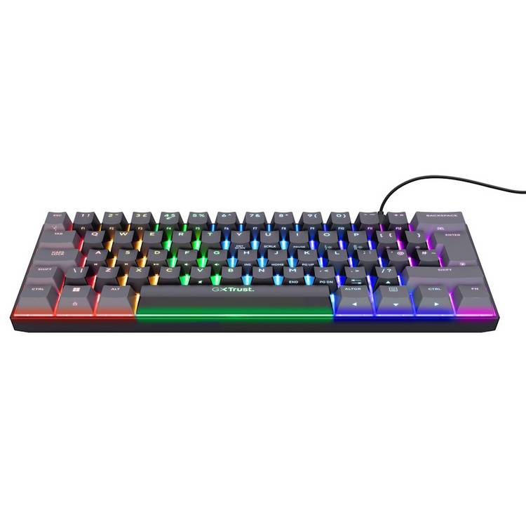 GXTrust Acira 60% mini gaming keyboard, imported from the UK