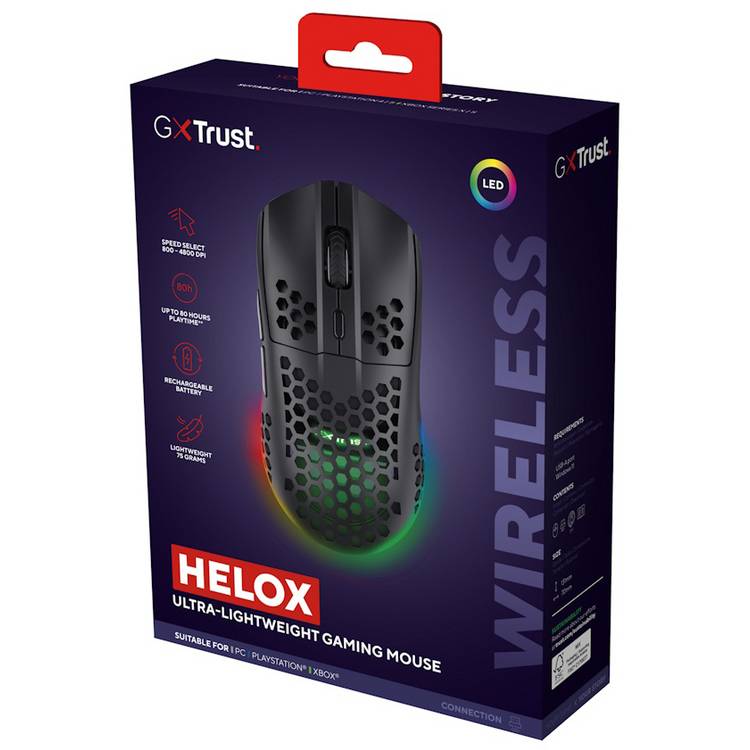 GXTrust 929 Helox wireless gaming mouse black - British product