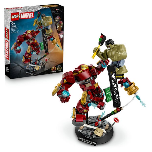 LEGO Marvel Hulkbuster vs Hulk building set, UK version
