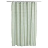 Argos Home gingham shower curtain in sage green - British product