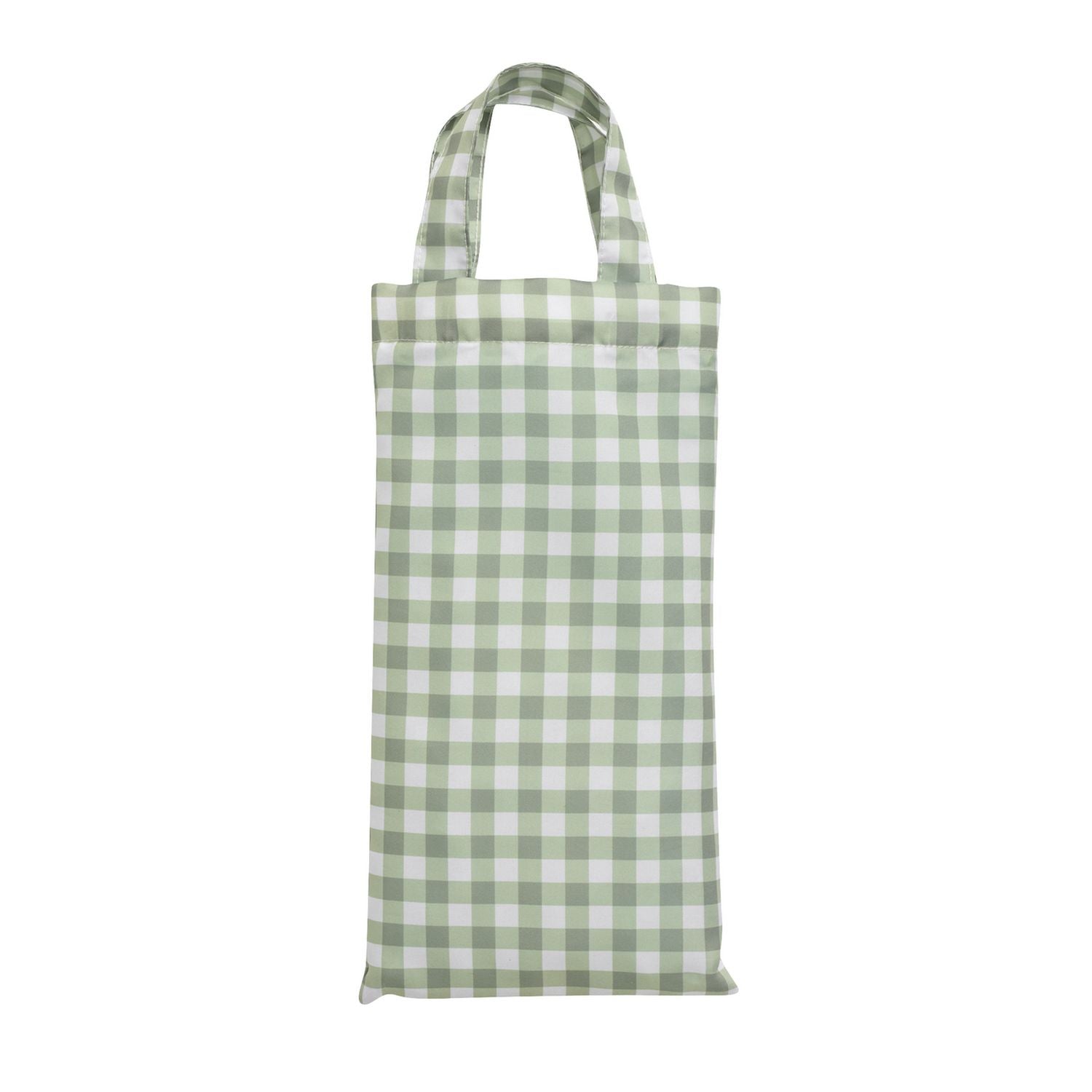 Argos Home gingham shower curtain in sage green - British product