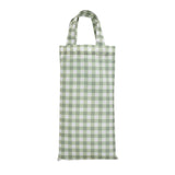 Argos Home gingham shower curtain in sage green - British product