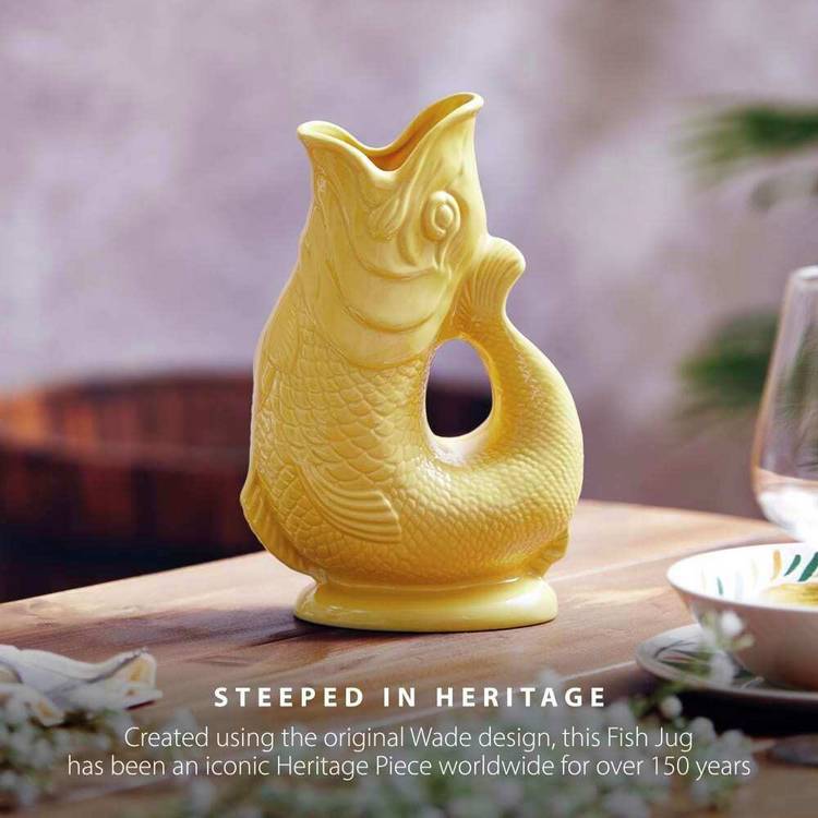 Wade fish jug yellow 1.2L - British product