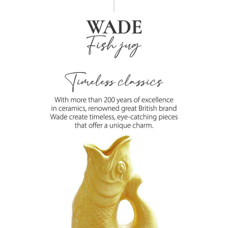 Wade fish jug yellow 1.2L - British product