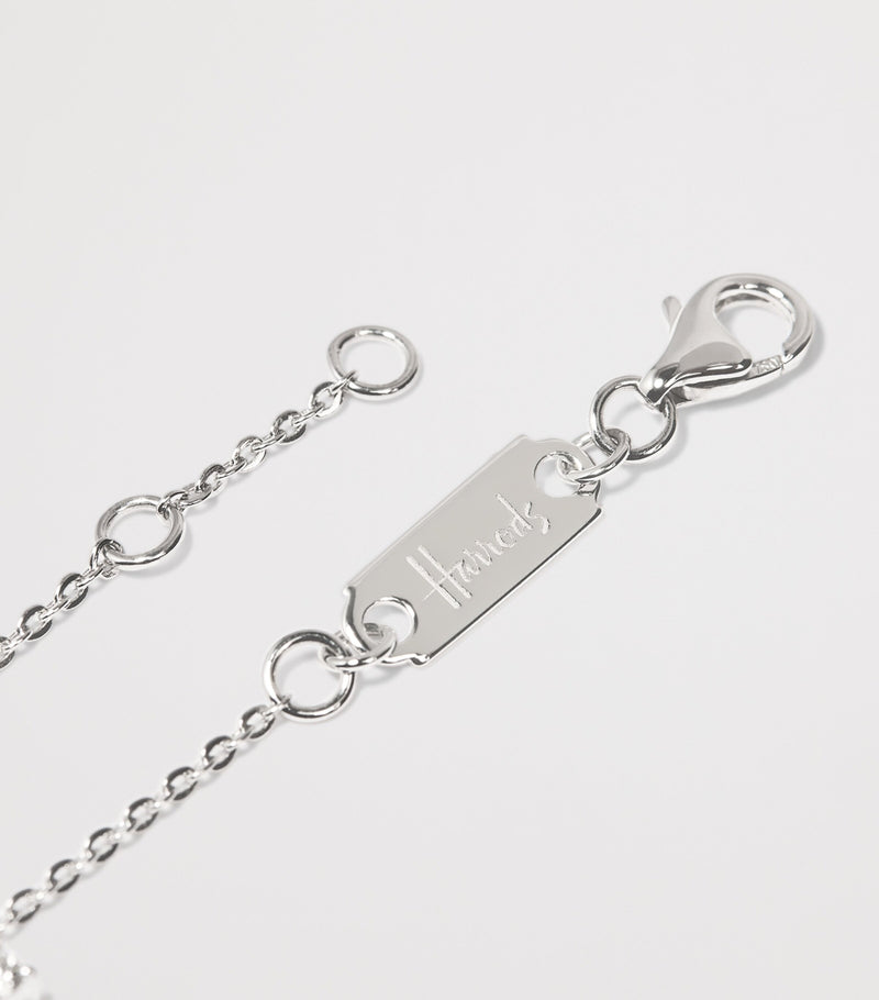 Harrods white gold diamond bracelet 0.60ct (British brand)