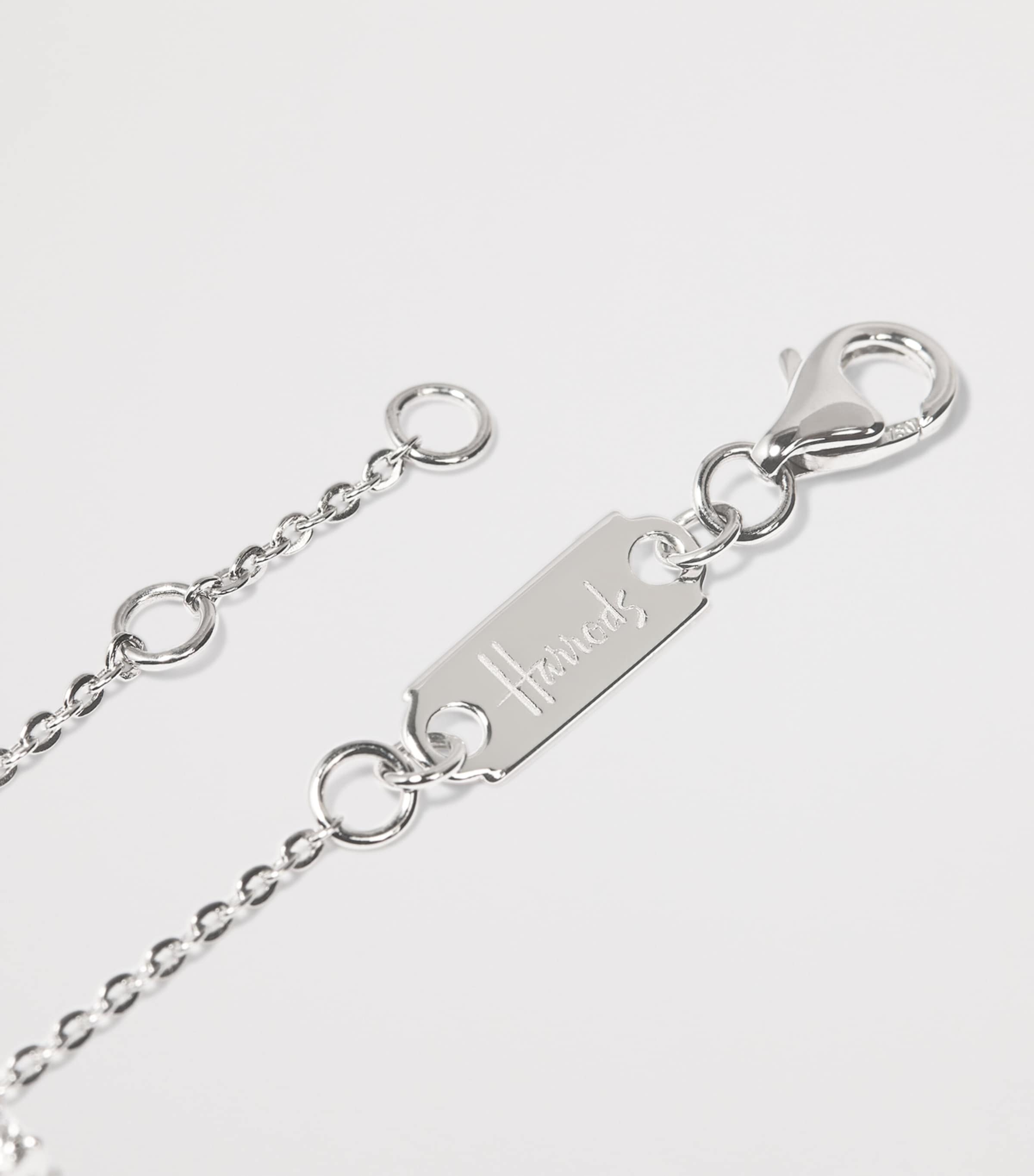 Harrods white gold diamond bracelet 0.60ct (British brand)