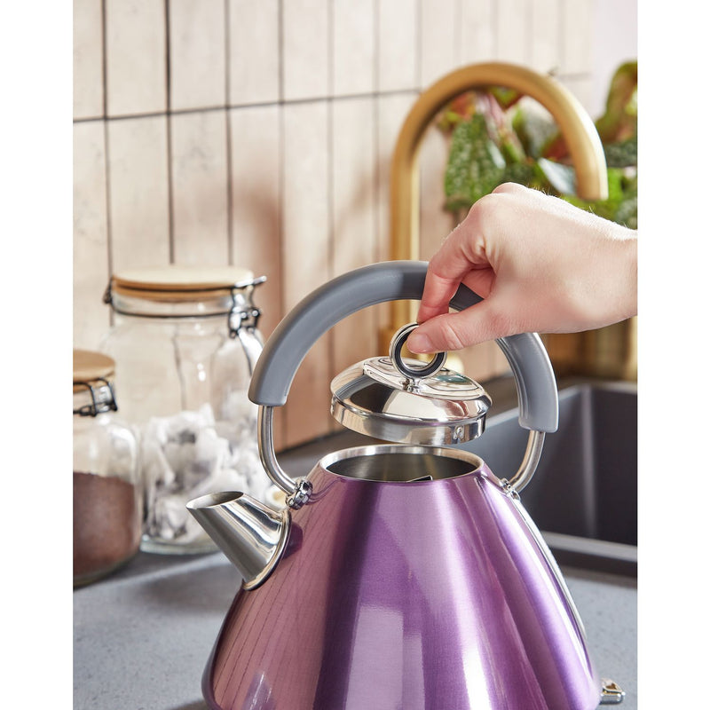 Morphy Richards purple pyramid kettle 1.5L, UK version