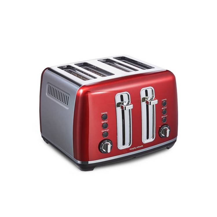 Morphy Richards 4 slice toaster red, imported from the UK
