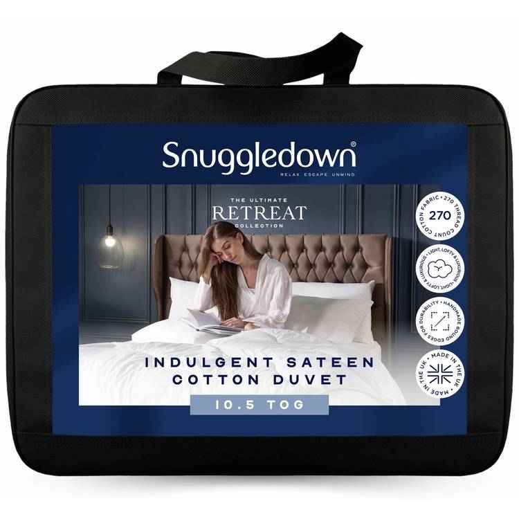 Snuggledown Retreat Indulgent 10.5 Tog duvet single, imported from the UK