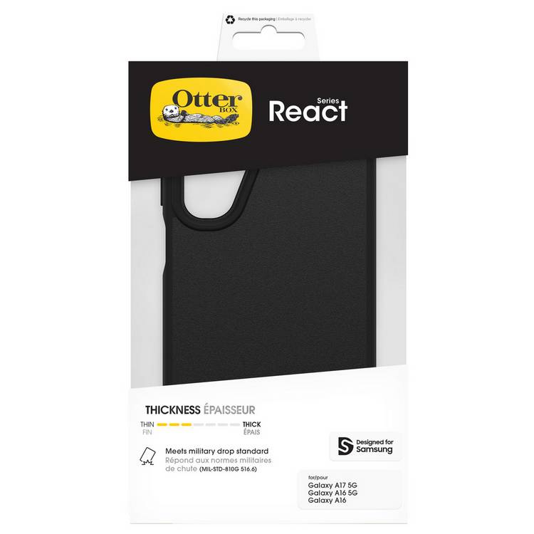 OtterBox React case for Samsung Galaxy A17 5G black - British product
