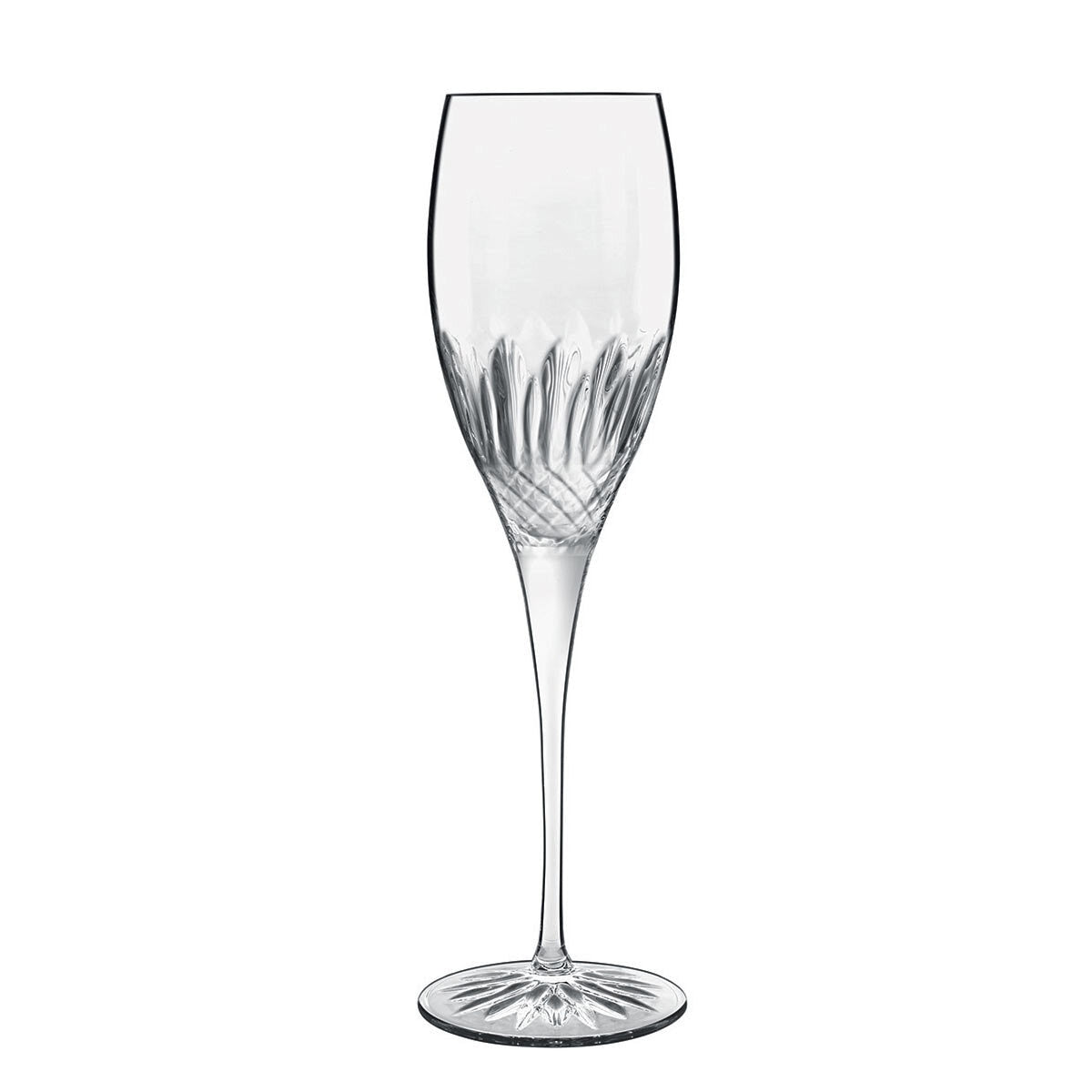 Luigi Bormioli crystal flute glasses 8 pack 220ml, UK version