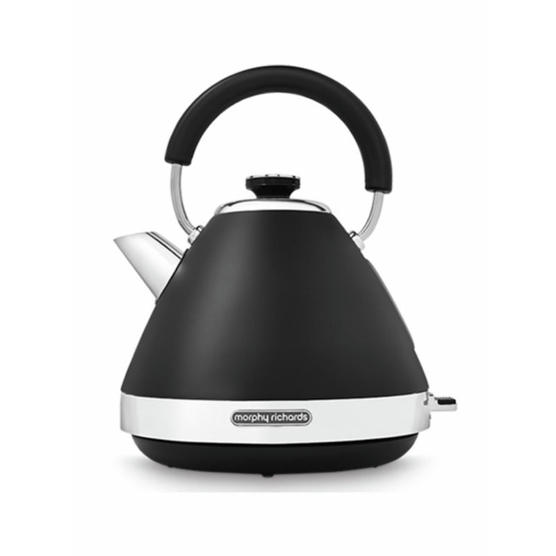 Morphy Richards black pyramid kettle 1.5L (British brand)