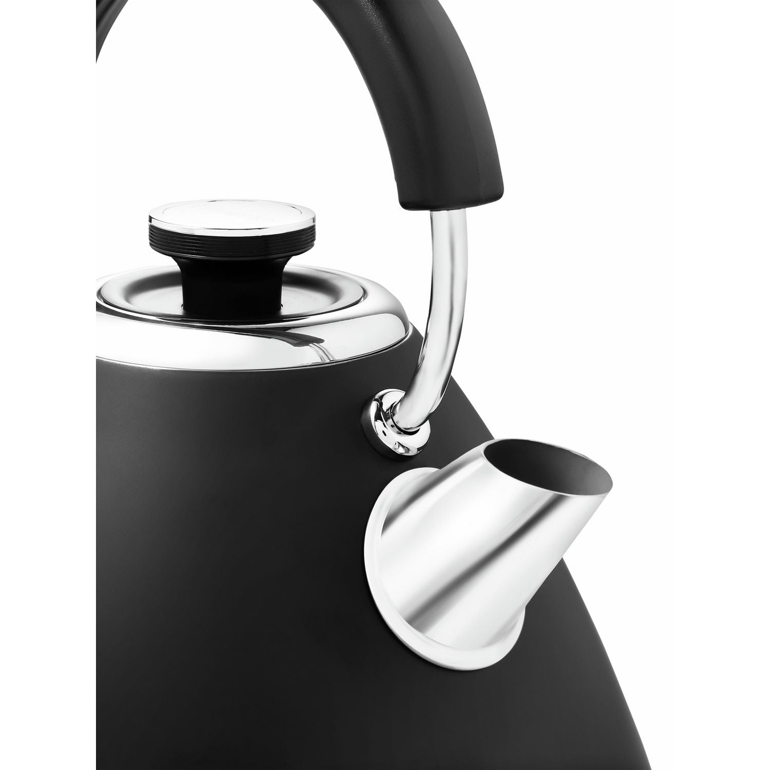 Morphy Richards black pyramid kettle 1.5L (British brand)