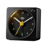 Braun analogue travel alarm clock black (British brand)