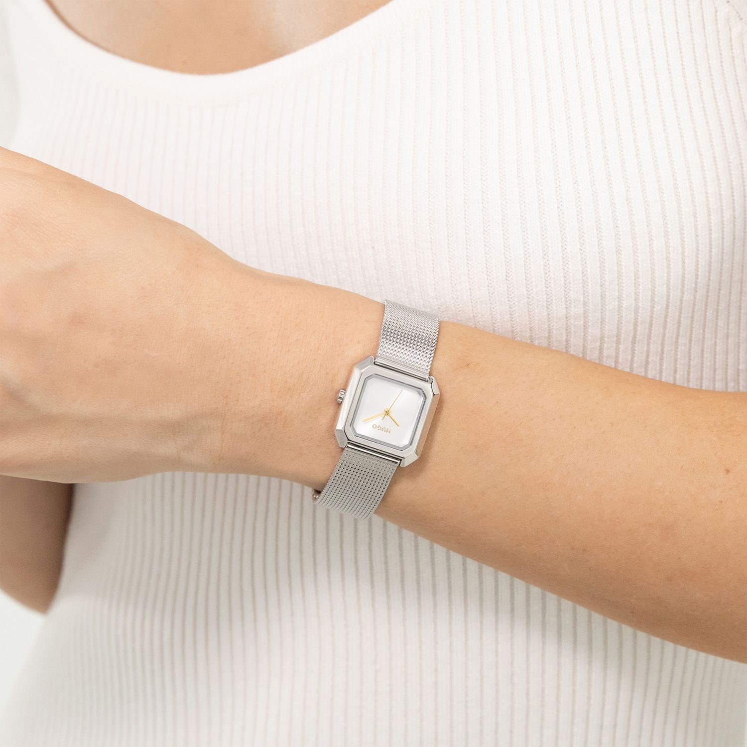 HUGO stainless steel mesh watch 24mm, UK version