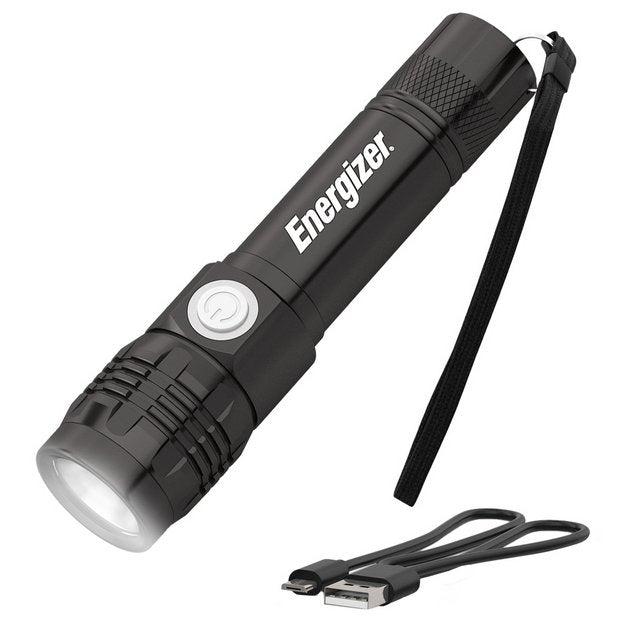 Energizer 300 Lumen Metal Rechargeable Torch, UK version