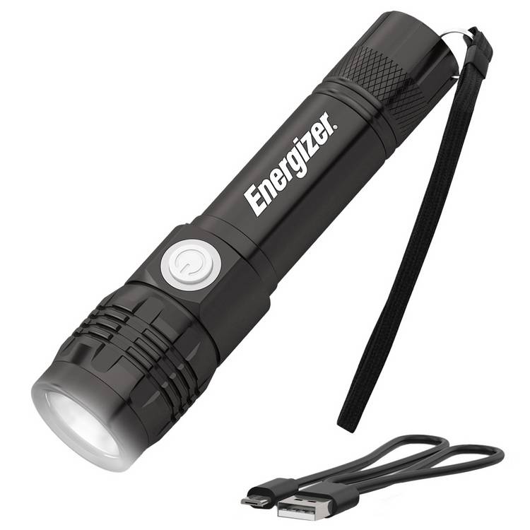 Energizer 300 Lumen Metal Rechargeable Torch, UK version