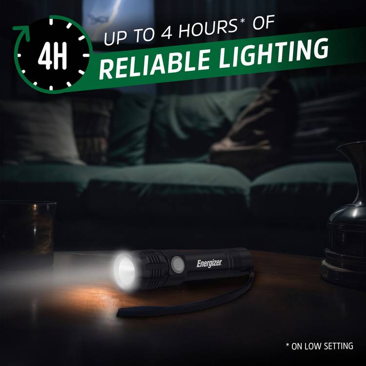 Energizer 300 Lumen Metal Rechargeable Torch, UK version
