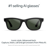 Ray-Ban Meta Wayfarer Gen 2 glasses black transitions green (British brand)