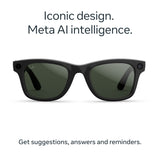 Ray-Ban Meta Wayfarer Gen 2 glasses black transitions green (British brand)