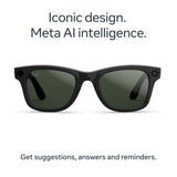 Ray-Ban Meta Wayfarer Gen 2 glasses black transitions green (British brand)