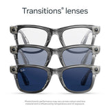 Ray-Ban Meta Wayfarer Gen 2 smart glasses shiny transparent grey, UK version