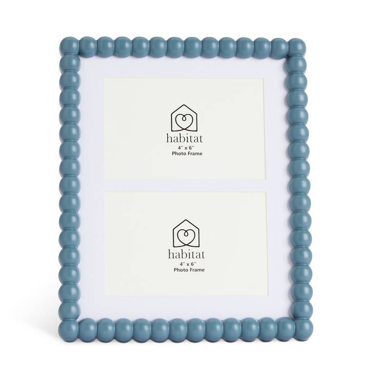 Habitat blue bobble picture frame 4x6 inches, imported from the UK