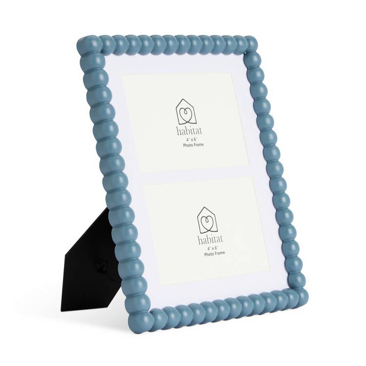Habitat blue bobble picture frame 4x6 inches, imported from the UK