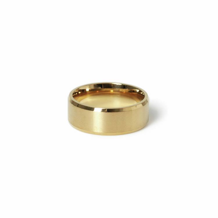 Uncommon Souls gold tone band ring brushed finish S/M - British product
