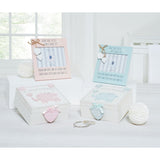 Petit Cheri blue keepsake box with hearts and elephants, imported from the UK