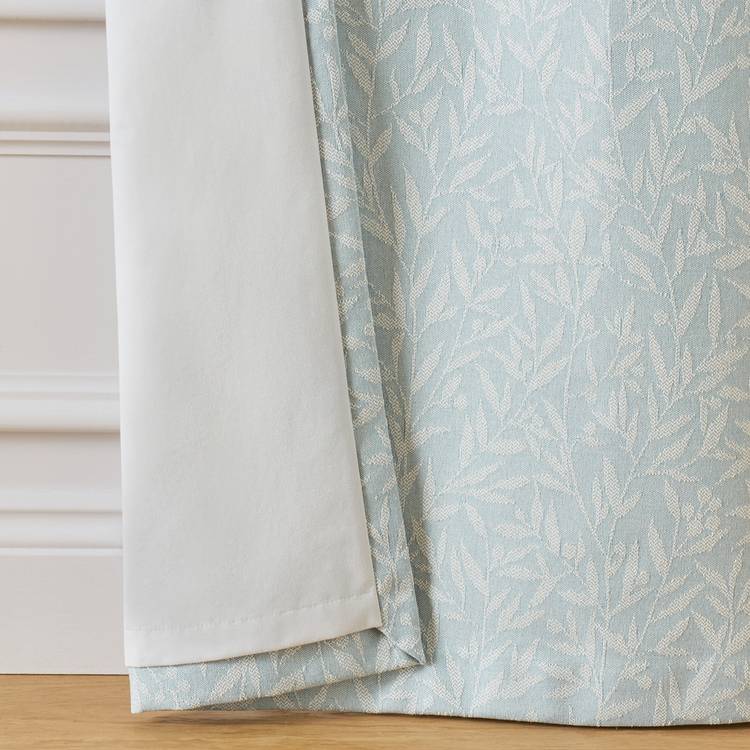 Argos Home blackout jacquard eyelet curtains blue 117x137cm - British product