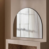 Habitat overmantle arch wall mirror black 100x75cm, imported from the UK