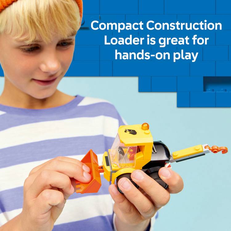 LEGO City construction loader toy with junior minifigure, UK version
