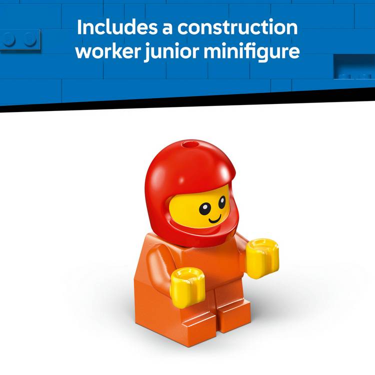 LEGO City construction loader toy with junior minifigure, UK version