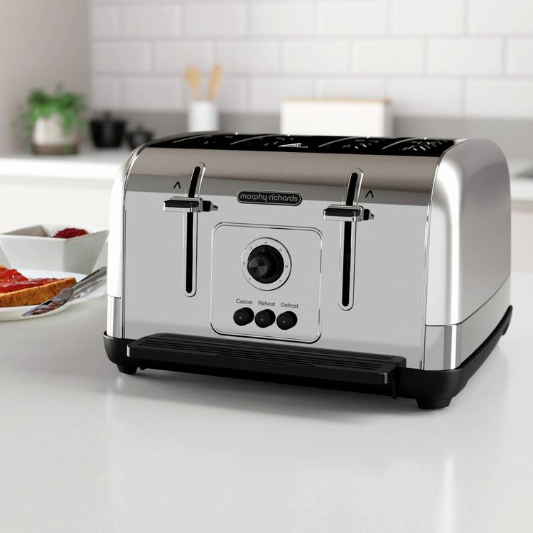 Morphy Richards Venture 4 slice toaster grey - British product