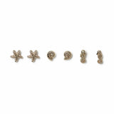 Flitzy Kids sealife stud earrings pack 5mm, UK version