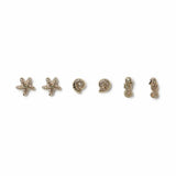 Flitzy Kids sealife stud earrings pack 5mm, UK version