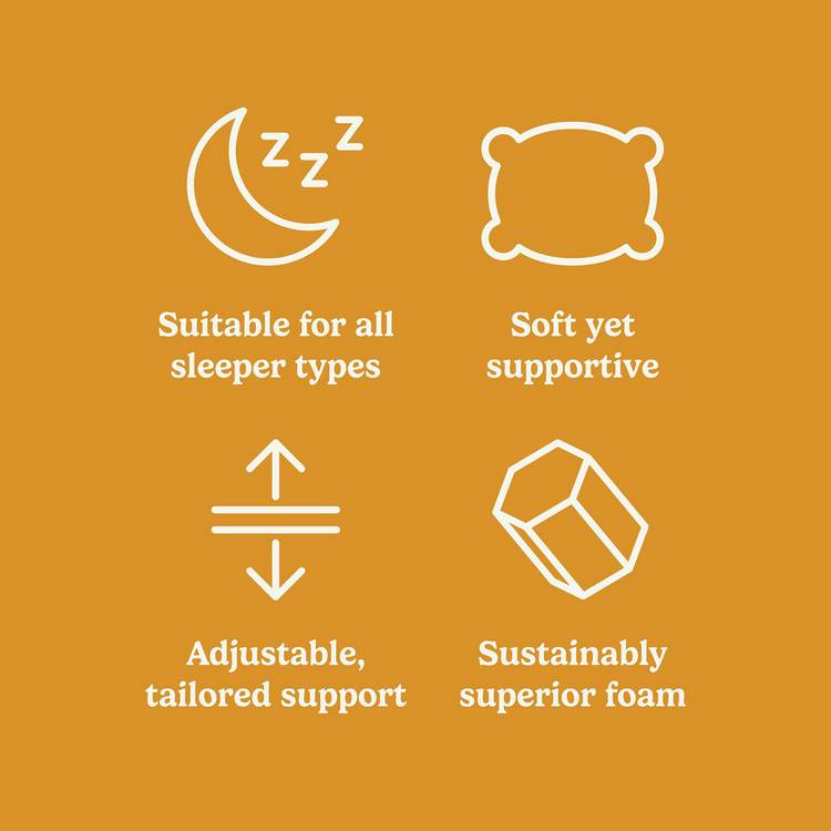 The Fine Bedding Company Honeyfoam Pillow - British product