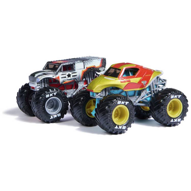 Monster Jam Marvel die-cast truck 2-pack (British brand)