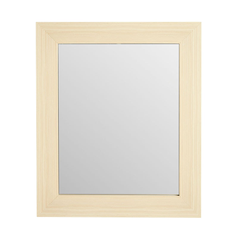 Argos Home ribbed light wood wall mirror 62x52cm, imported from the UK