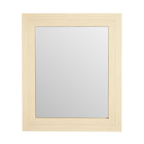 Argos Home ribbed light wood wall mirror 62x52cm, imported from the UK