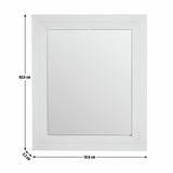 Argos Home ribbed light wood wall mirror 62x52cm, imported from the UK