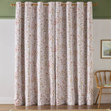 Argos Home Floral blackout eyelet curtains orange 117x137cm, UK version