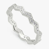 Revere sterling silver zig zag ring medium, UK version